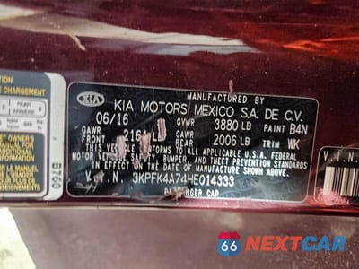 Zdjęcie 12 z 12 samochodu: 2017 KIA FORTE LX VIN:3KPFK4A74HE014333 - miniatura