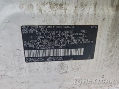 Zdjęcie 23 z 24 samochodu: 2010 TOYOTA RAV4 LIMITED VIN:2T3DF4DV0AW040542 - miniatura