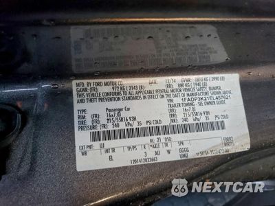 Zdjęcie 12 z 12 samochodu: 2014 FORD FOCUS SE VIN:1FADP3K21EL457621 - miniatura