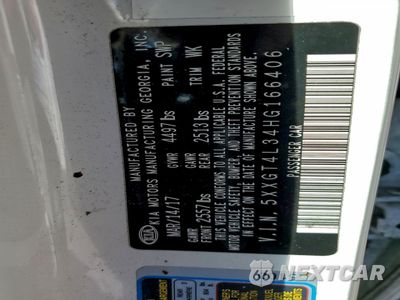 Zdjęcie 13 z 14 samochodu: 2017 KIA OPTIMA LX VIN:5XXGT4L34HG166406 - miniatura