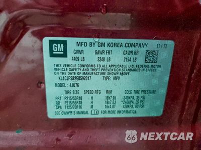 Zdjęcie 13 z 15 samochodu: 2014 BUICK ENCORE CONVENIENCE VIN:KL4CJFSB2EB592017 - miniatura