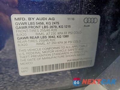Zdjęcie 13 z 14 samochodu: 2018 AUDI Q5 PREMIUM PLUS VIN:WA1BNAFY3J2000992 - miniatura