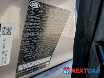 Zdjęcie 13 z 15 samochodu: 2020 LAND ROVER RANGE ROVER VIN:SALGR2SU9LA585135 - miniatura
