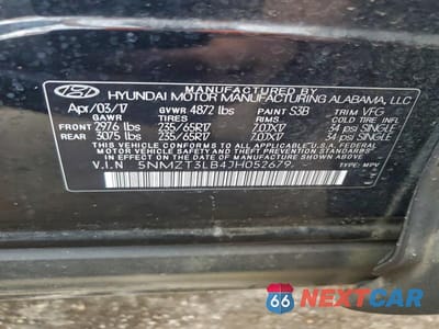 Zdjęcie 13 z 13 samochodu: 2018 HYUNDAI SANTA FE SPORT VIN:5NMZT3LB4JH052679 - miniatura