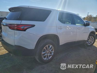 Trzecie zdjęcie samochodu z tyłu: 2023 CHEVROLET TRAVERSE LS VIN:1GNERFKW6PJ338241 - miniatura