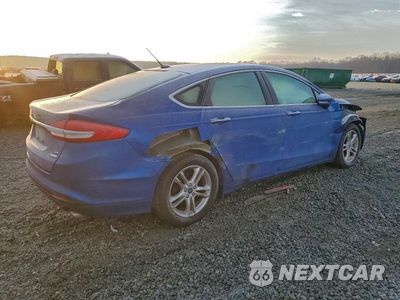 Trzecie zdjęcie samochodu z tyłu: 2018 FORD FUSION SE VIN:3FA6P0HD6JR127078 - miniatura