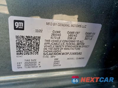 Zdjęcie 13 z 13 samochodu: 2023 BUICK ENCLAVE AVENIR VIN:5GAERDKW3PJ168161 - miniatura