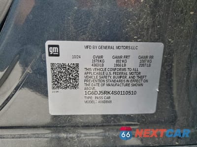 Zdjęcie 13 z 13 samochodu: 2025 CADILLAC CT4 LUXURY + VIN:1G6DJ5RK4S0110510 - miniatura