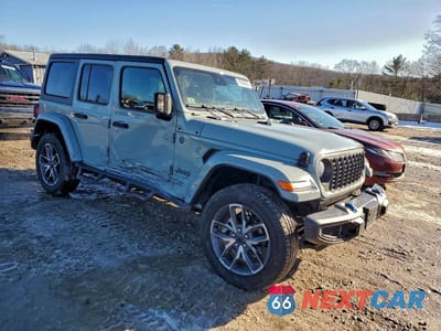 Czwarte zdjęcie samochodu z boku: 2024 JEEP WRANGLER 4XE VIN:1C4RJXN60RW202938 - miniatura