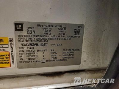 Zdjęcie 13 z 13 samochodu: 2017 BUICK ENCLAVE VIN:5GAKVBKD3HJ143697 - miniatura