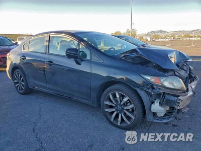 Czwarte zdjęcie samochodu z boku: 2015 HONDA CIVIC EXL VIN:2HGFB2F98FH512827 - miniatura