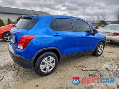 Trzecie zdjęcie samochodu z tyłu: 2016 CHEVROLET TRAX LS VIN:KL7CJKSB9GB536655 - miniatura