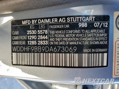 Zdjęcie 12 z 12 samochodu: 2013 MERCEDES-BENZ E 550 4MATIC VIN:WDDHF9BB9DA673069 - miniatura