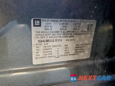 Zdjęcie 13 z 14 samochodu: 2018 GMC TERRAIN SLE VIN:3GKALMEV3JL181014 - miniatura