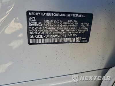Zdjęcie 13 z 13 samochodu: 2024 BMW X3 M40I VIN:5UX83DP04R9W61951 - miniatura