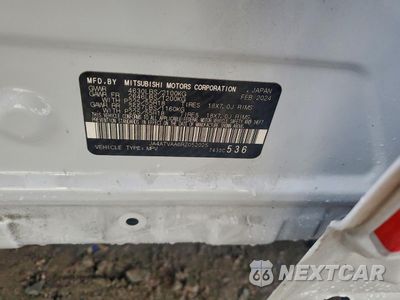 Zdjęcie 14 z 14 samochodu: 2024 MITSUBISHI ECLIPSE CROSS LE VIN:JA4ATVAA6RZ052025 - miniatura
