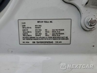 Zdjęcie 13 z 13 samochodu: 2023 TESLA MODEL Y VIN:7SAYGDEE5PA035445 - miniatura