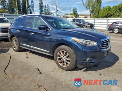 Czwarte zdjęcie samochodu z boku: 2015 INFINITI QX60 VIN:5N1AL0MM5FC537782 - miniatura