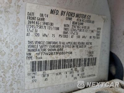 Zdjęcie 12 z 13 samochodu: 2015 FORD F250 SUPER DUTY VIN:1FT7W2BT5FEB37138 - miniatura