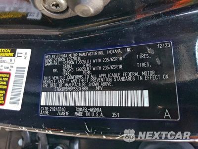 Zdjęcie 25 z 26 samochodu: 2024 TOYOTA HIGHLANDER LE VIN:5TDKDRBH8RS534989 - miniatura