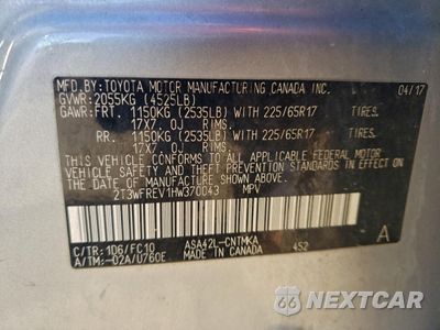 Zdjęcie 14 z 16 samochodu: 2017 TOYOTA RAV4 XLE VIN:2T3WFREV1HW370043 - miniatura