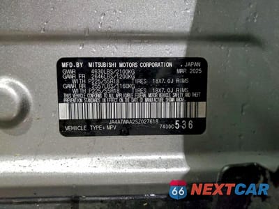 Zdjęcie 13 z 13 samochodu: 2025 MITSUBISHI ECLIPSE CROSS SE VIN:JA4ATWAA2SZ027618 - miniatura