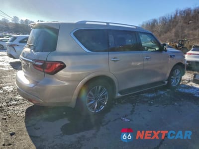 Trzecie zdjęcie samochodu z tyłu: 2023 INFINITI QX80 LUXE VIN:JN8AZ2AC3P9490300 - miniatura