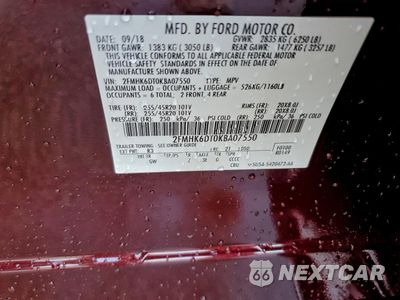 Zdjęcie 13 z 14 samochodu: 2019 FORD FLEX LIMITED VIN:2FMHK6DT0KBA07550 - miniatura