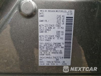 Zdjęcie 13 z 16 samochodu: 2020 NISSAN ROGUE S VIN:5N1AT2MV6LC762714 - miniatura
