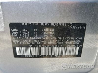 Zdjęcie 12 z 14 samochodu: 2015 SUBARU LEGACY 3.6R LIMITED VIN:4S3BNEJ69F3005344 - miniatura