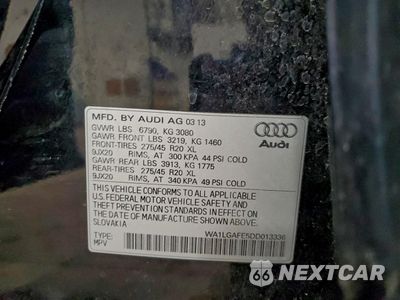 Zdjęcie 13 z 15 samochodu: 2013 AUDI Q7 PREMIUM PLUS VIN:WA1LGAFE5DD013336 - miniatura