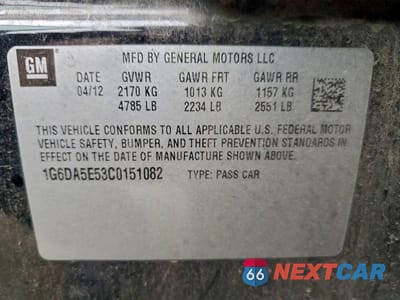 Zdjęcie 12 z 12 samochodu: 2012 CADILLAC CTS VIN:1G6DA5E53C0151082 - miniatura