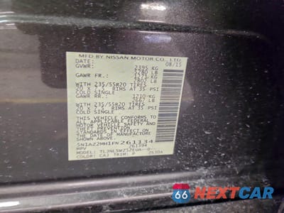 Zdjęcie 13 z 15 samochodu: 2015 NISSAN MURANO S VIN:5N1AZ2MH1FN261134 - miniatura