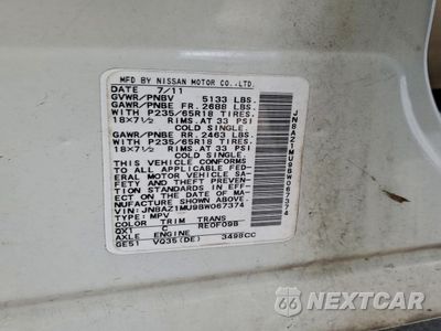 Zdjęcie 13 z 13 samochodu: 2011 NISSAN MURANO S VIN:JN8AZ1MU9BW067374 - miniatura