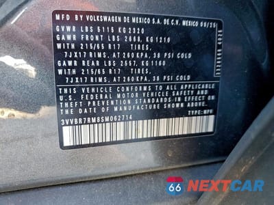 Zdjęcie 13 z 13 samochodu: 2025 VOLKSWAGEN TIGUAN S VIN:3VVBR7RM8SM062714 - miniatura