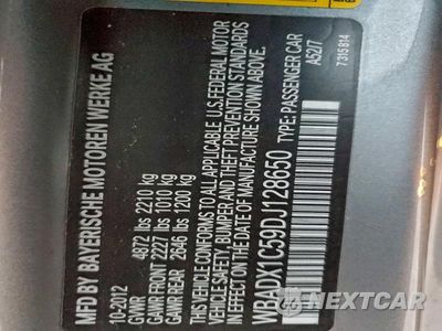 Zdjęcie 12 z 12 samochodu: 2013 BMW 335 I SULEV VIN:WBADX1C59DJ128650 - miniatura