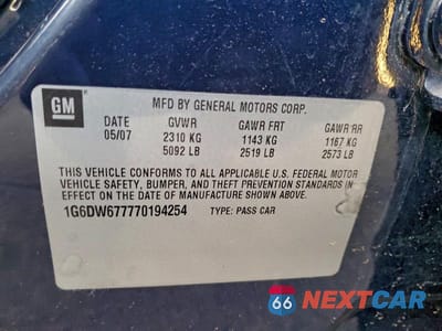Zdjęcie 13 z 13 samochodu: 2007 CADILLAC STS VIN:1G6DW677770194254 - miniatura