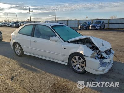 Czwarte zdjęcie samochodu z boku: 1996 HONDA CIVIC DX VIN:2HGEJ6345TH111035 - miniatura