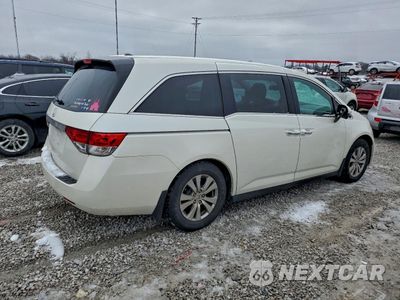 Trzecie zdjęcie samochodu z tyłu: 2016 HONDA ODYSSEY EXL VIN:5FNRL5H63GB132783 - miniatura