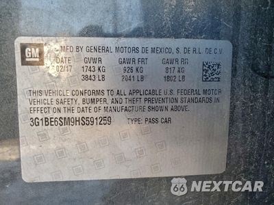 Zdjęcie 12 z 14 samochodu: 2017 CHEVROLET CRUZE LT VIN:3G1BE6SM9HS591259 - miniatura