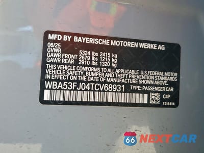 Zdjęcie 13 z 13 samochodu: 2026 BMW 530 XI VIN:WBA53FJ04TCV68931 - miniatura
