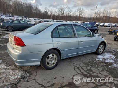 Trzecie zdjęcie samochodu z tyłu: 2005 HONDA CIVIC HYBRID VIN:JHMES96675S021308 - miniatura