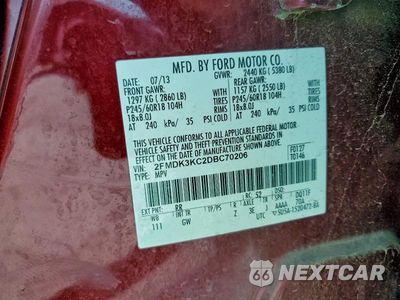 Zdjęcie 14 z 14 samochodu: 2013 FORD EDGE LIMITED VIN:2FMDK3KC2DBC70206 - miniatura