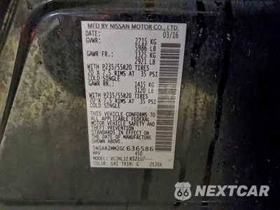 Zdjęcie 13 z 14 samochodu: 2016 NISSAN PATHFINDER S VIN:5N1AR2MM2GC636586 - miniatura