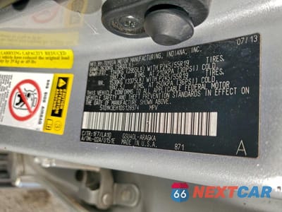 Zdjęcie 13 z 13 samochodu: 2013 TOYOTA HIGHLANDER LIMITED VIN:5TDYK3EH1DS128974 - miniatura