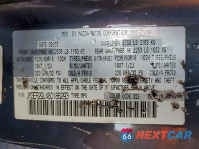 Zdjęcie 13 z 15 samochodu: 2008 MAZDA CX-7 VIN:JM3ER29L480186293 - miniatura