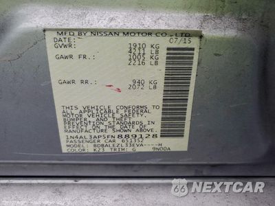 Zdjęcie 13 z 15 samochodu: 2015 NISSAN ALTIMA 2.5 VIN:1N4AL3AP5FN889128 - miniatura