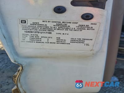 Zdjęcie 13 z 13 samochodu: 2001 GMC YUKON VIN:1GKEK13T91J117166 - miniatura