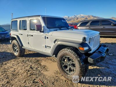 Czwarte zdjęcie samochodu z boku: 2022 JEEP WRANGLER UNLIMITED SPORT VIN:1C4HJXDG8NW252647 - miniatura