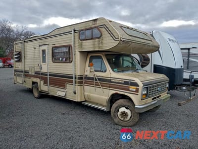 Czwarte zdjęcie samochodu z boku: 1985 FORD ECONOLINE E350 CUTAWAY VAN VIN:1FDKE30L7FHA30768 - miniatura